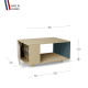 Table basse LIGATIO Chêne Clair - Cachemire - Tropical