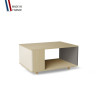 Table basse LIGATIO Chêne Clair - Porcelaine - Cubanite