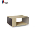 Table basse LIGATIO Chêne Clair - Graphite - Sienne