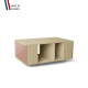 Table basse GRANDE LIGATIO Chêne Clair - Abricot - Olive