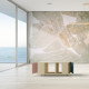 Table basse GRANDE LIGATIO Chêne Clair - Abricot - Tropical