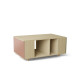 Table basse GRANDE LIGATIO Chêne Clair - Abricot - Olive