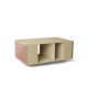 Table basse GRANDE LIGATIO Chêne Clair - Abricot - Tropical