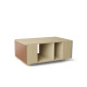 Table basse GRANDE LIGATIO Chêne Clair - Terracotta - Sienne