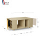 Table basse GRANDE LIGATIO Chêne Clair - Curry - Cachemire