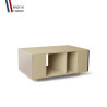 Table basse GRANDE LIGATIO Chêne Clair - Cachemire - Graphite