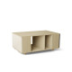Table basse GRANDE LIGATIO Chêne Clair - Porcelaine - Graphite