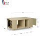 Table basse GRANDE LIGATIO Chêne Clair - Sienne - Olive