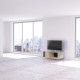 Meuble TV NEXIUM Chêne Clair - Olive - Porcelaine