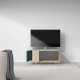 Meuble TV NEXIUM Chêne Clair - Tropical - Abricot