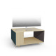 Meuble TV NEXIUM Chêne Clair - Tropical - Graphite