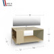 Meuble TV NEXIUM Chêne Clair - Cachemire - Olive