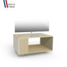 Meuble TV NEXIUM Chêne Clair - Porcelaine - Olive