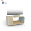 Meuble TV NEXIUM Chêne Clair - Porcelaine - Curaçao
