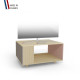 Meuble TV NEXIUM Chêne Clair - Sienne - Abricot