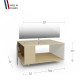Meuble TV NEXIUM Chêne Clair - Sienne - Porcelaine