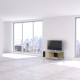 Meuble TV NEXIUM Chêne Clair - Graphite - Olive