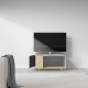 Meuble TV NEXIUM Chêne Clair - Graphite - Cachemire