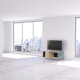 Meuble TV NEXIUM Chêne Clair - Graphite - Curaçao