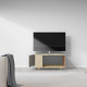 Meuble TV NEXIUM Chêne Clair - Cubanite - Terracotta
