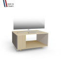 Meuble TV NEXIUM Chêne Clair - Cubanite - Cachemire