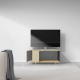 Meuble TV NEXIUM Chêne Clair - Cubanite - Graphite