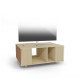 Meuble TV GRAND NEXIUM Chêne Clair - Terracotta - Porcelaine