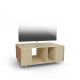 Meuble TV GRAND NEXIUM Chêne Clair - Terracotta - Cubanite