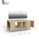 Meuble TV GRAND NEXIUM Chêne Clair - Curry - Terracotta