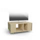 Meuble TV GRAND NEXIUM Chêne Clair - Olive - Graphite