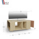 Meuble TV GRAND NEXIUM Chêne Clair - Cachemire - Terracotta