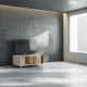 Meuble TV GRAND NEXIUM Chêne Clair - Cachemire - Graphite