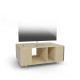 Meuble TV GRAND NEXIUM Chêne Clair - Cachemire - Graphite