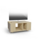Meuble TV GRAND NEXIUM Chêne Clair - Sienne - Porcelaine