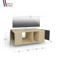Meuble TV GRAND NEXIUM Chêne Clair - Cubanite - Graphite