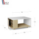 Table basse LIGATIO Chêne Clair - Cachemire - Chêne Clair - Cachemire