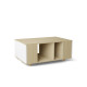 Table basse GRANDE LIGATIO Chêne Clair - Blanc - Chêne Clair - Blanc