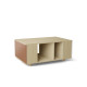 Table basse GRANDE LIGATIO Chêne Clair - Terracotta - Chêne Clair - Terracotta
