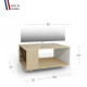 Meuble TV NEXIUM Chêne Clair - Pin Cap Ferret - Chêne Clair - Pin Cap Ferret