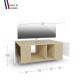 Meuble TV GRAND NEXIUM Chêne Clair - Blanc - Chêne Clair - Blanc