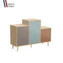 Meuble de rangement GRAND PODIUM - Chêne Clair - Sienne - Curacao - Terracotta - 127,4x88,5cm