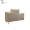 Meuble de rangement GRAND PODIUM - Chêne Clair - Sienne - 127,4x88,5cm