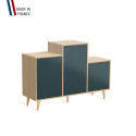 Meuble de rangement GRAND PODIUM - Chêne Clair - Tropical - 127,4x88,5cm