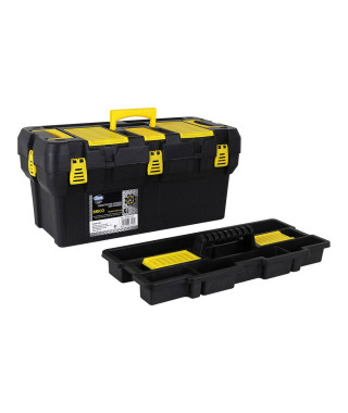 Boîte à outils Dem Brico XL Noir Jaune (65,5 x 31,5 x 31 cm)