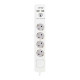 Rallonge 4 prises Schuko avec interrupteur TM Electron 230 V