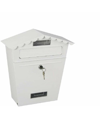 Boîte aux lettres EDM Acier Blanc Classic (29,5 x 10,5 x 35,5 cm)