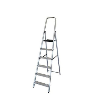 Échelle pliante à 6 marches EDM Aluminium (48 x 10,5 x 193 cm)