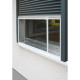 Moustiquaire Schellenberg Extensible Avec cadre Fibre de Verre Blanc 50 x 142 cm