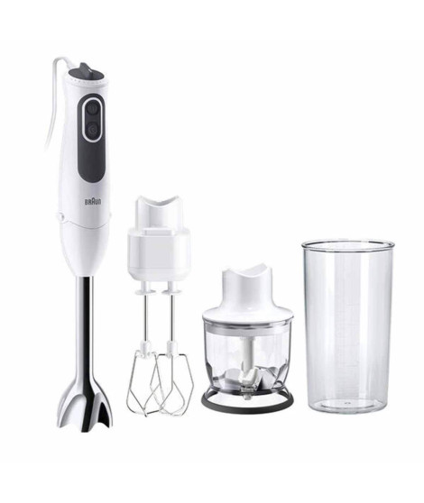 Mixeur plongeant Braun MQ3125B 750W Gris Blanc