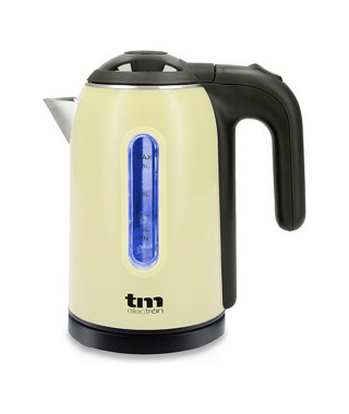 Bouilloire Électrique avec Voyant LED TM Electron Acier inoxydable Crème